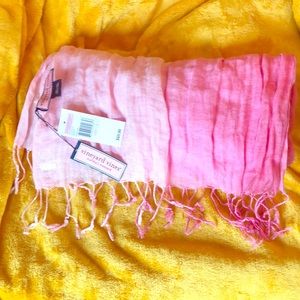 NWT Vineyard vines pink pashmina style scarf